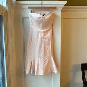 J. Crew Strapless Dress in Blush 0P